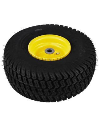 Lawn Mower Tires with Rim, 15x6-6", Tubeless, 2-Pack for Riding Mowers and Tractors