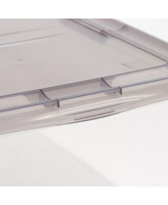 USA 6 Quart Snap Top Plastic Storage Box, 10 Pack