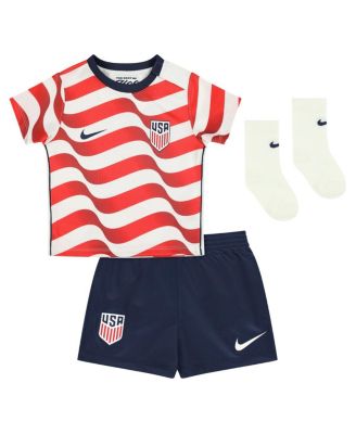 Baby Boys and Girls Red/White USMNT 2026 Home Stadium Replica Kit Set