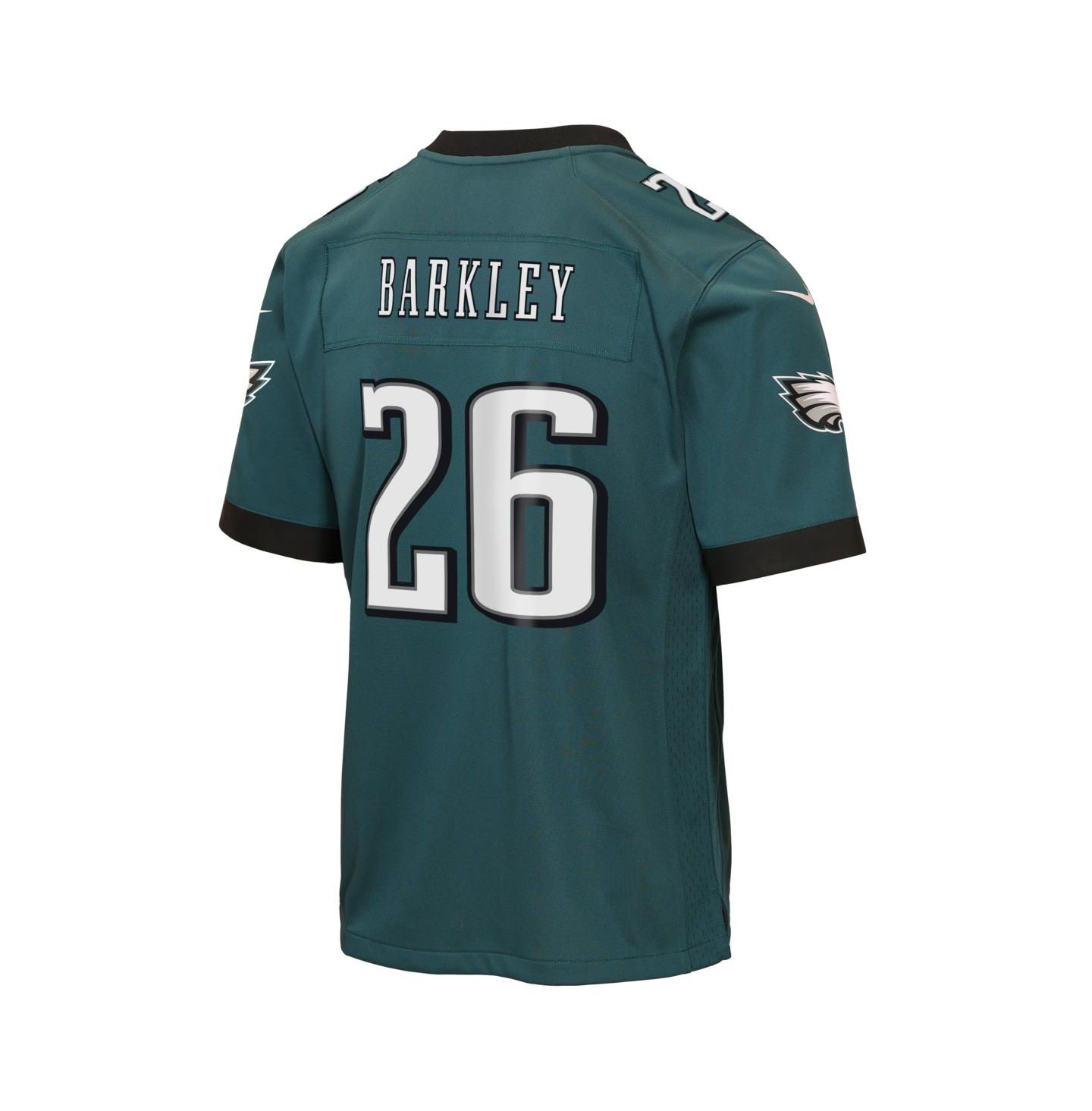 Детское джерси Nike Saquon Barkley Philadelphia Eagles Team Game, Midnight Green — фото 3