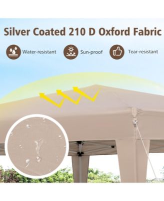 13 x 11.5 ft Hexagon Pop Up Canopy with Height Adjustable Legs