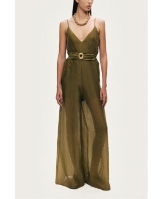 Women's Strappy Wide-Leg Jumpsuit