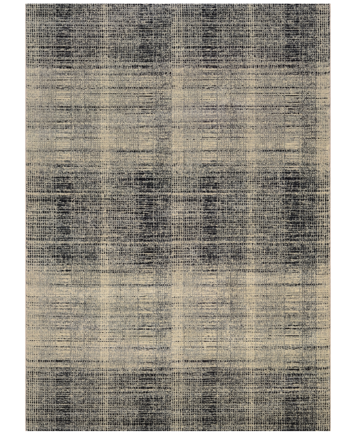 Couristan Taylor Suffolk Black-Grey 7'10in x 11'2in Area Rug