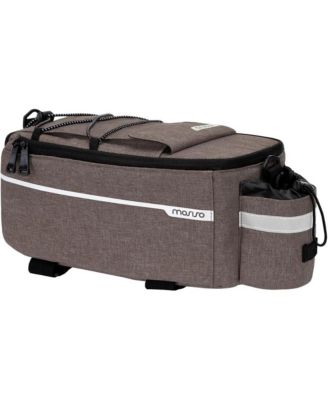 Bike Rack Cooler Bag Insulated Waterproof Bicycle Trunk Bag Rear Seat Pannier with Bottle Holder for Food Delivery Picnic Commuting