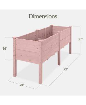 Raised Garden Bed, Extra Deep 16" Depth, Elevated Wood Planter Stand