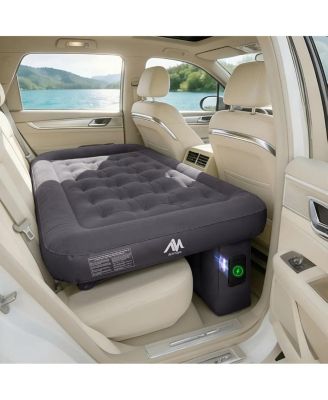 Car Air Mattress for Back Seat with Rechargeable Pump, Comfortable Travel Bed for SUV and Sedan Trips