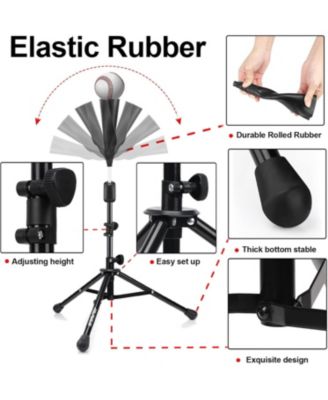 Baseball Tee Batting Tee Softball Tee Portable Travel Hitting Tee,Easy Adjustable Height,Stable Tripod Stand