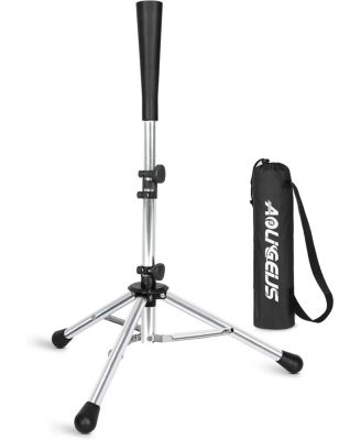 Baseball Tee Batting Tee Softball Tee Portable Travel Hitting Tee,Easy Adjustable Height,Stable Tripod Stand
