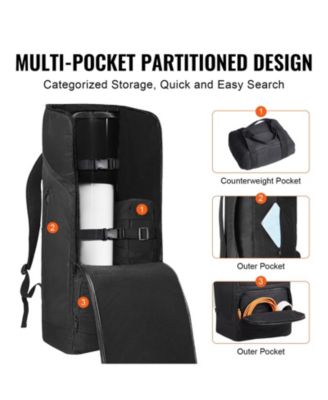 29.9 Inch Telescope Carrying Case with Shoulder Straps and Storage Pockets
