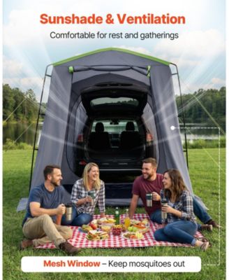 10.6x8 FT SUV Tailgate Tent 5-9 Person PU3000 Waterproof