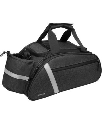 Bike Rack Bag Waterproof Bicycle Trunk Bag Rear Seat Pannier with Shoulder Strap Reflective Cycling Storage for Commuting Travel