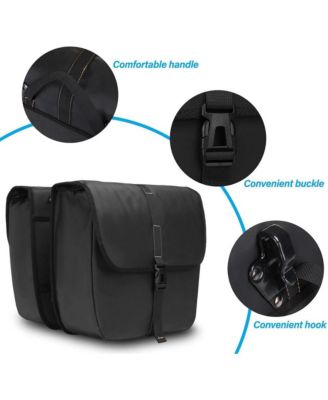 20L Bike Pannier Bags 2 Pack Waterproof Bicycle Rear Rack Storage Saddle Bags for Cycling Commuting Travel