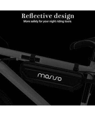 Waterproof Bike Frame Bag Hard Shell EVA Triangle Storage Bag 6L Bicycle Under Tube Tool Pouch for Cycling Commuting
