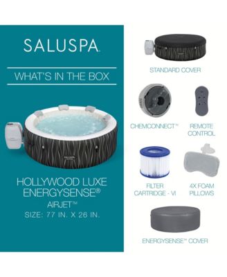 SaluSpa Hollywood EnergySense Luxe AirJet Inflatable Hot Tub
