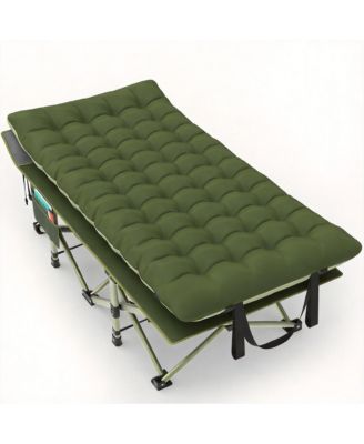 Folding Camping Sleeping Mattress Portable Heavy Duty Pillow Oxford Carry Bag Adults Travel Nap