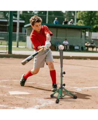 Baseball Tee Batting Tee Softball Tee Portable Travel Hitting Tee,Easy Adjustable Height,Stable Tripod Stand