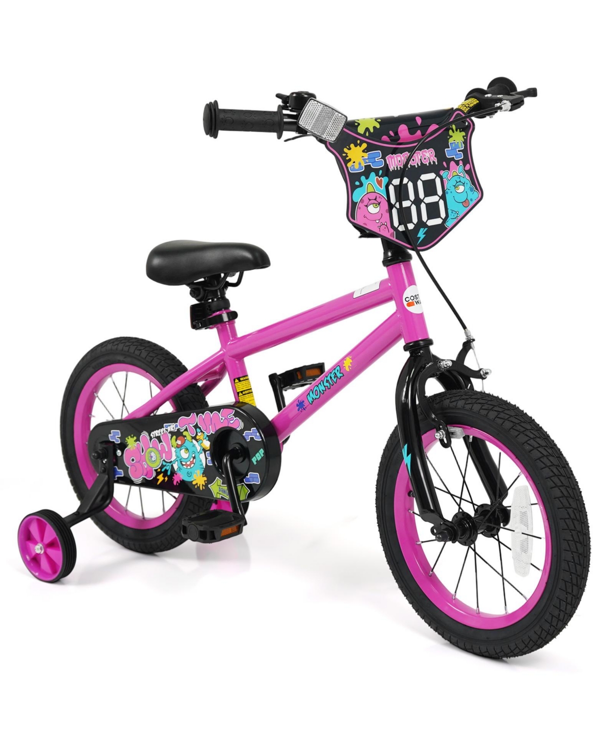 Slickblue Kids Bicycle with Training Wheels