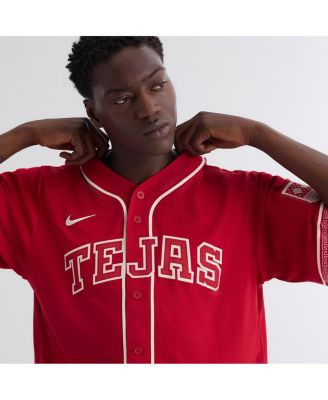 Men's Red Texas Rangers 2026 City Connect Stadium Jersey