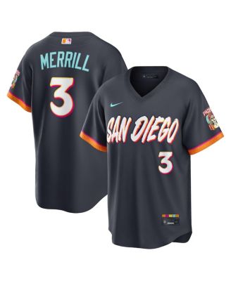 Men's Jackson Merrill Black San Diego Padres 2026 City Connect Stadium Jersey