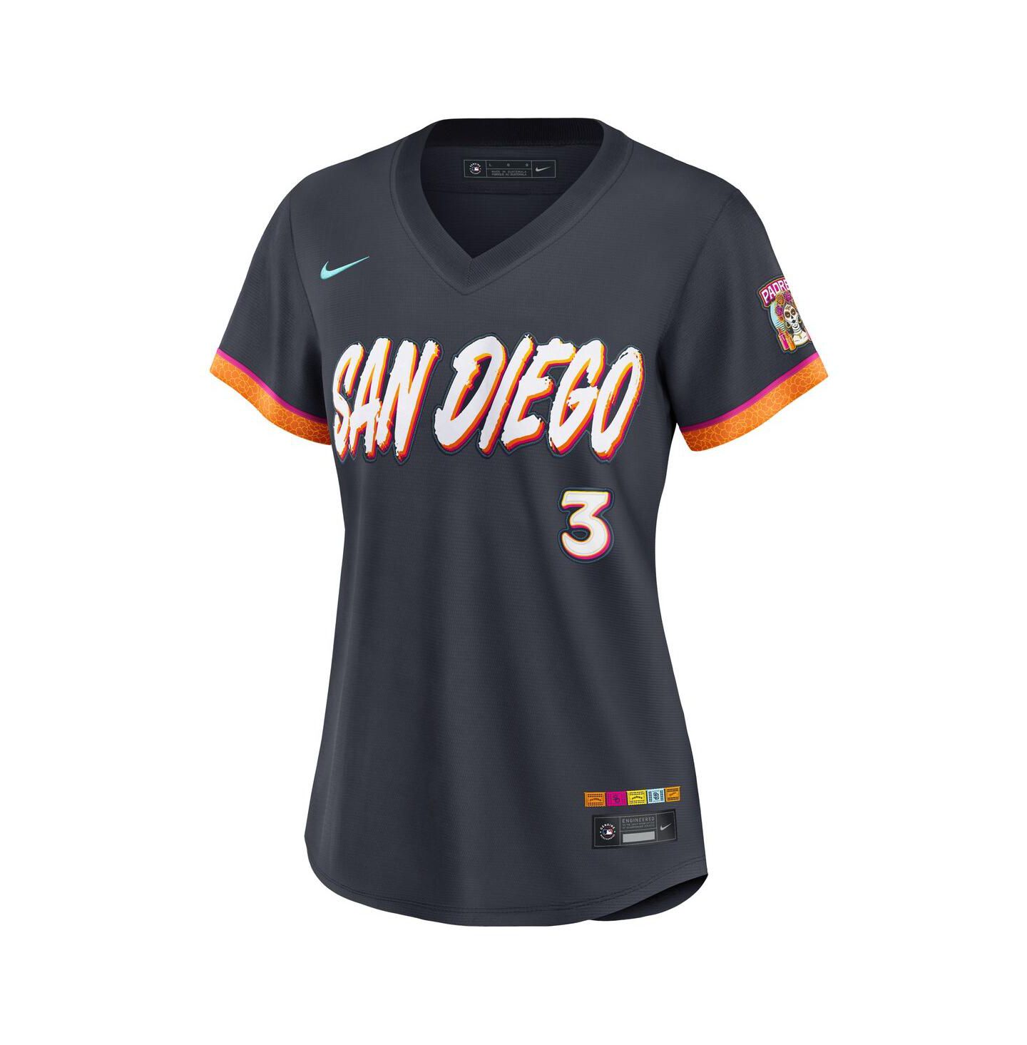 Женский топ Nike Jackson Merrill Black San Diego Padres 2026 City Connect Stadium Jersey — фото 2