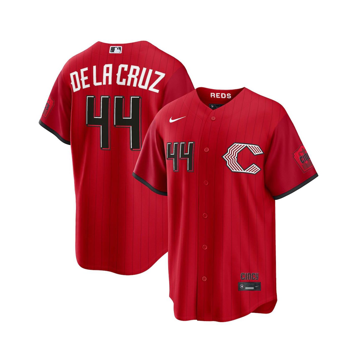 Мужской топ Nike Elly De La Cruz Red Cincinnati Reds 2026 City Connect Stadium Jersey — фото 1
