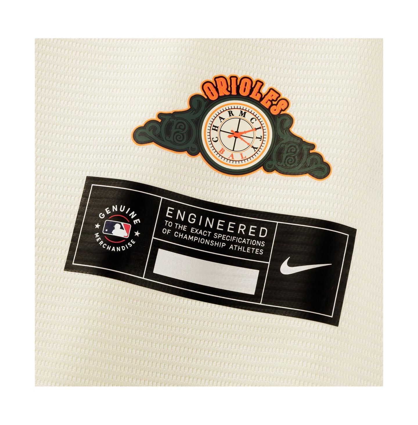 Мужской топ Nike Dylan Beavers Natural Baltimore Orioles 2026 City Connect Stadium Jersey — фото 6