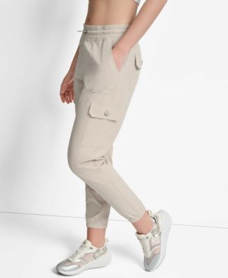 Women's Drawcord-Waist Cargo Jogger Pants