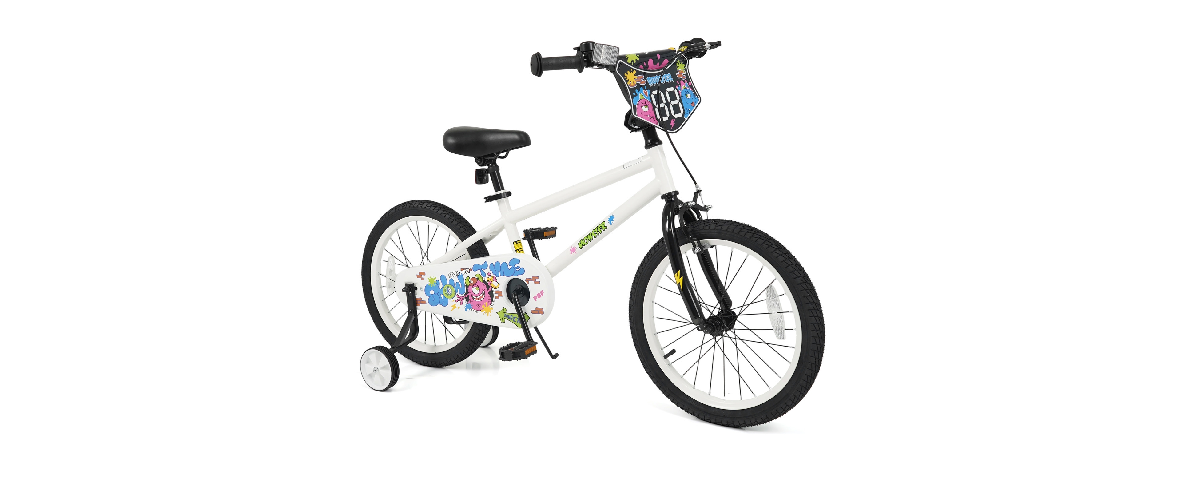 Slickblue Kids Ride On Bike with Training Wheels