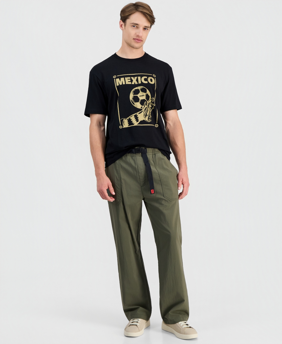 Hugo by Boss Men's Relaxed-Fit Mexico Football T-Shirt