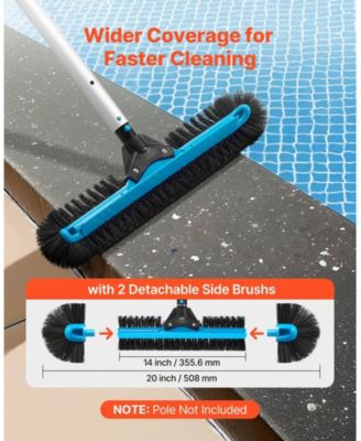 20in Pool Brush Head With Nylon Bristles for Inground and Above Ground Pools