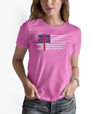 Women's One Nation Flag Word Art Pullover Top