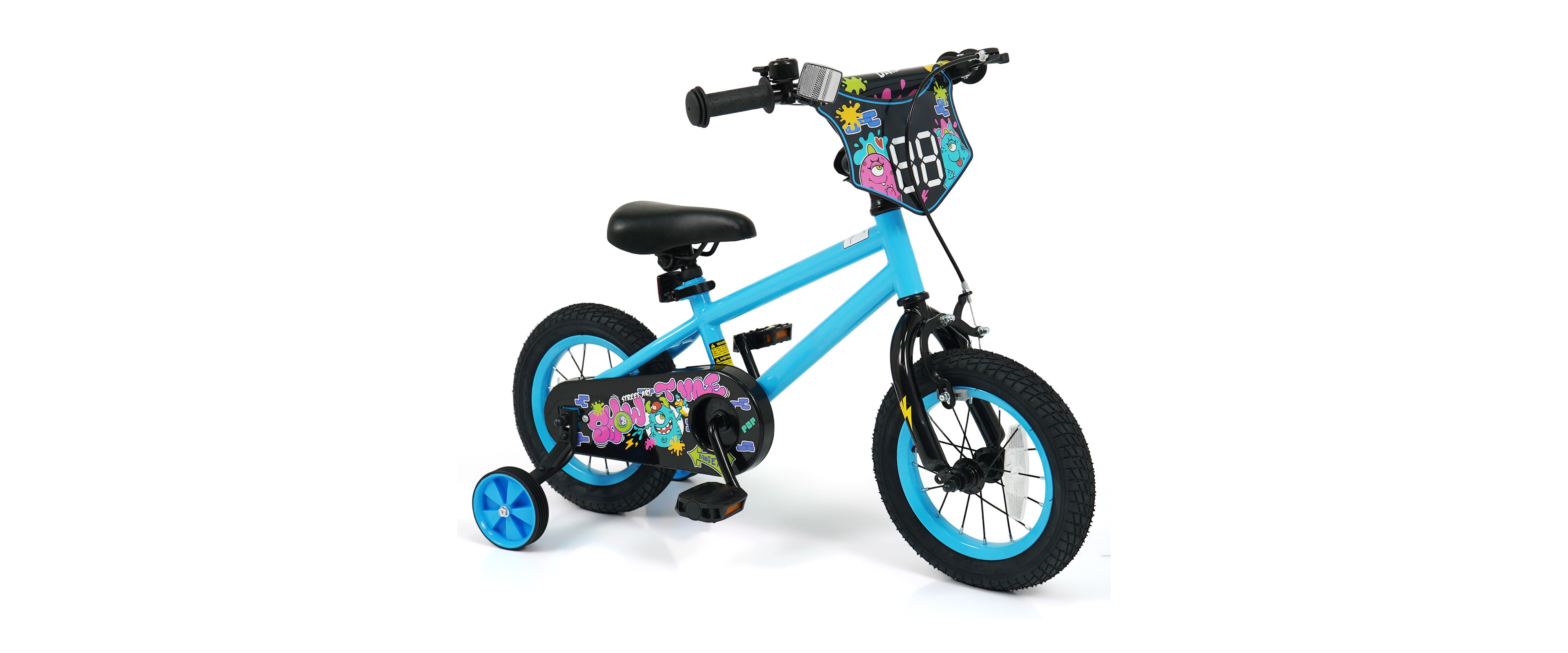 Slickblue Kids Ride On Bicycle with Training Wheels
