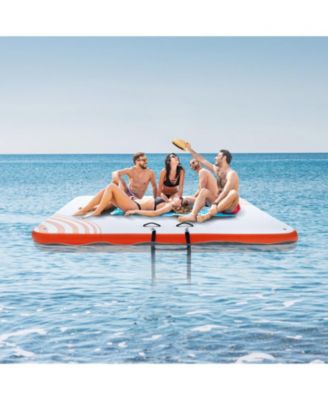 Inflatable Floating Dock with Ladder and Carry Bag
