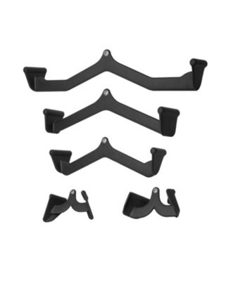 LAT Pulldown Attachments 5 Piece Set with T Bar V Bar and Tricep Bar