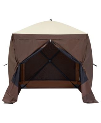 6x6 FT Pop Up Gazebo Tent 4-Sided with Mosquito Netting