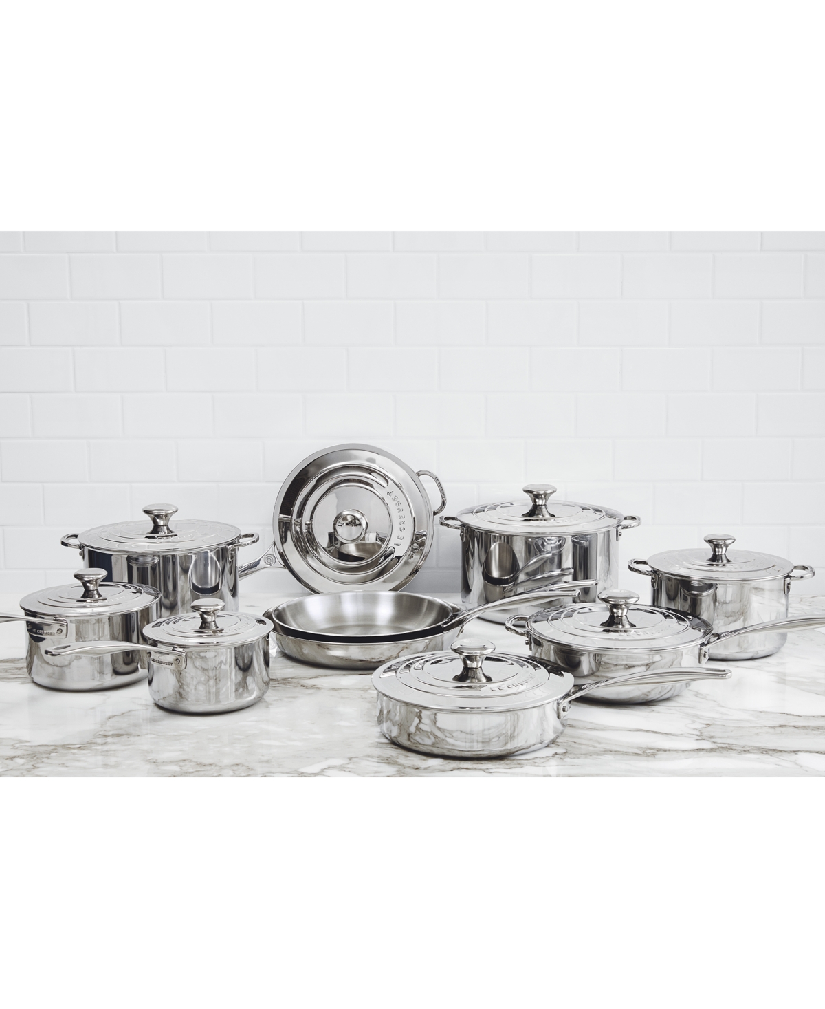 LE CREUSET STAINLESS STEEL 3.5-QT. COVERED SAUCIER PAN 