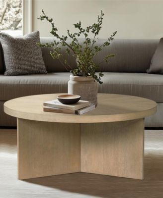 Sadie 36" Wood Round Coffee Table