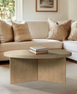 Sadie 36" Wood Round Coffee Table