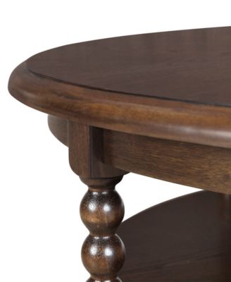 Philippe 42" Wood Round Coffee Table