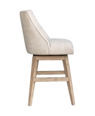 Winfield 38" Upholstered Fabric Swivel Counter Stool