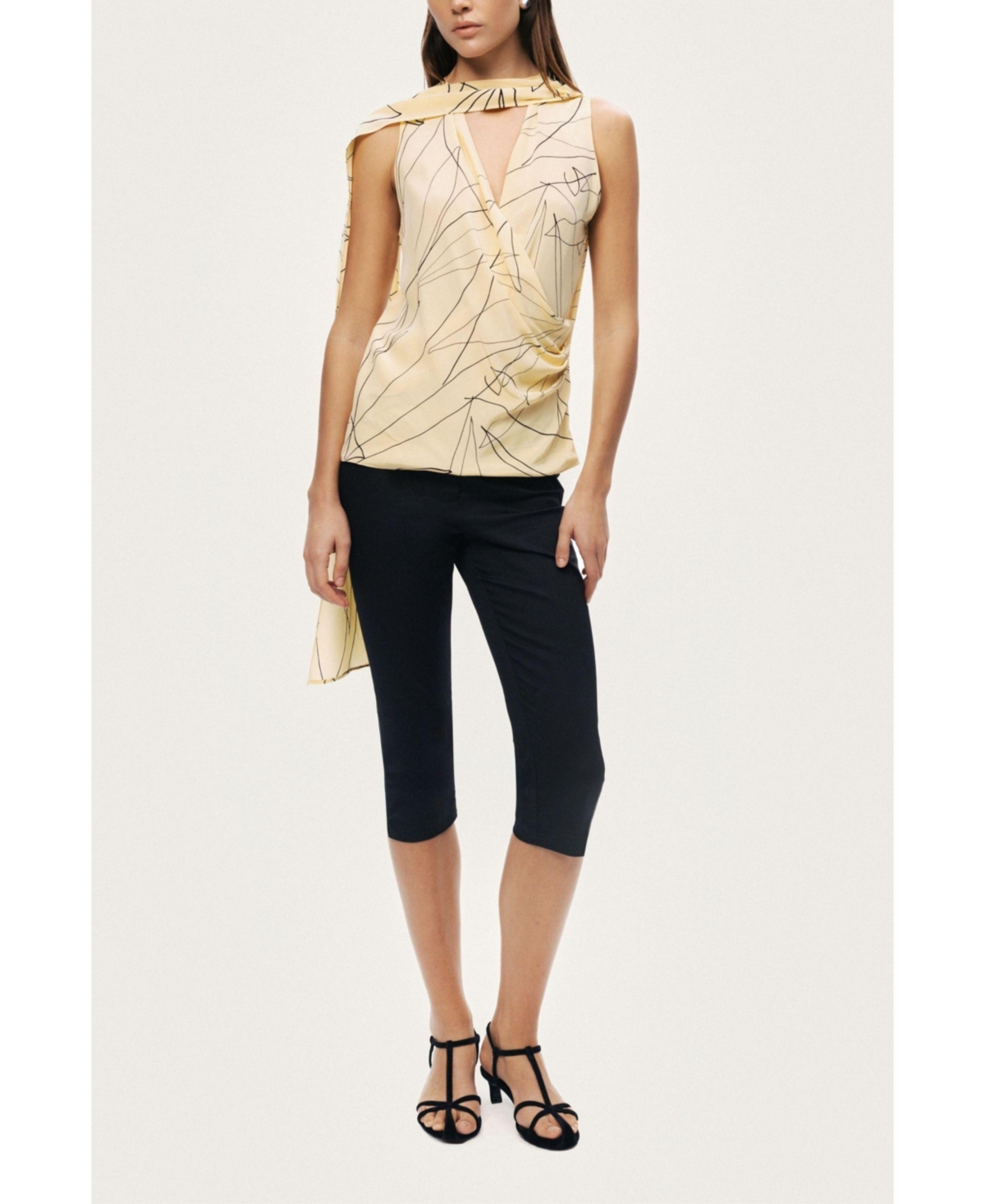 Nocturne Women's Shawl Detail Blouse