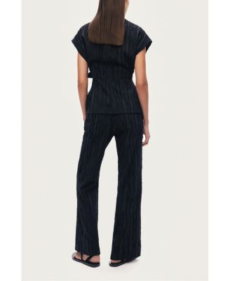 Women's Textured Belted Vest