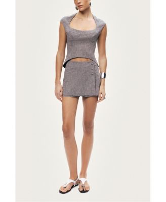 Women's Open-Back Tailored Top