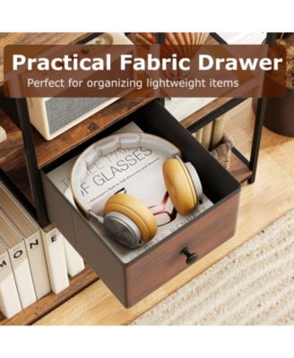 Behind Couch Console Table with Storage, Slim Entryway Sofa Table