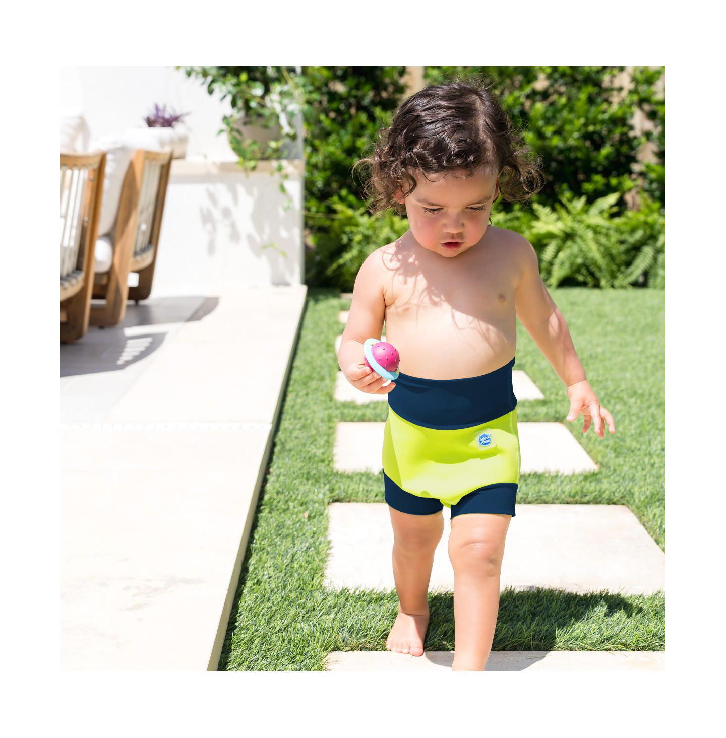 Детские плавательные подгузники Splash About Happy Nappy, цвет: Лаймовый / Тёмно-синий — фото 2