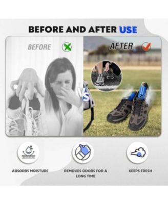 Shoe Deodorizer Activated Charcoal Shoe Eliminator Glove Deodorizers for Boots, Gym Bags, Hockey Gloves, Boxing Soccer Gear