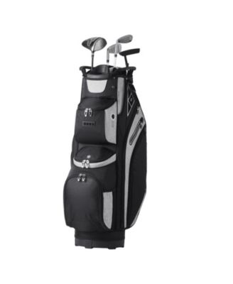 Golf Cart Bag with 14-Way Divider Top, 36" Premium Cart Bag with 13 Pockets, Handles, Dust Cover & Detachable Straps