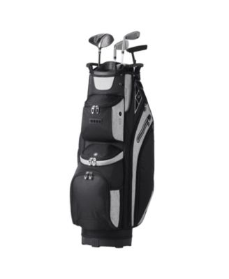 Golf Cart Bag with 14-Way Divider Top, 36" Premium Cart Bag with 13 Pockets, Handles, Dust Cover & Detachable Straps