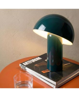 Celia Portable LED Table Lamp with Dome Mushroom Shade