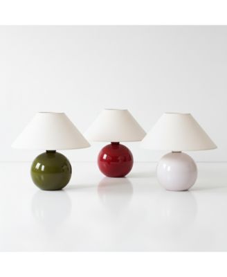 Fiona Classic Ceramic LED Table Lamp with Fabric Empire Shade